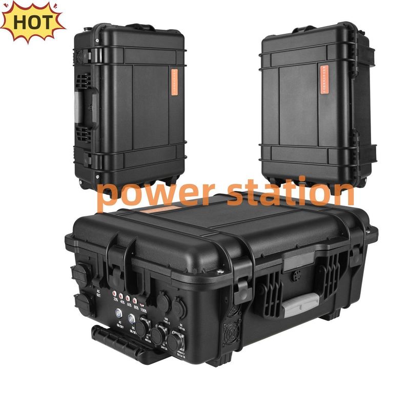 Siyah Özelleştirilebilir 3000W/4000W/5000W/6000W/7000W Dış Balıkçılık Taşınabilir Güç Santrali