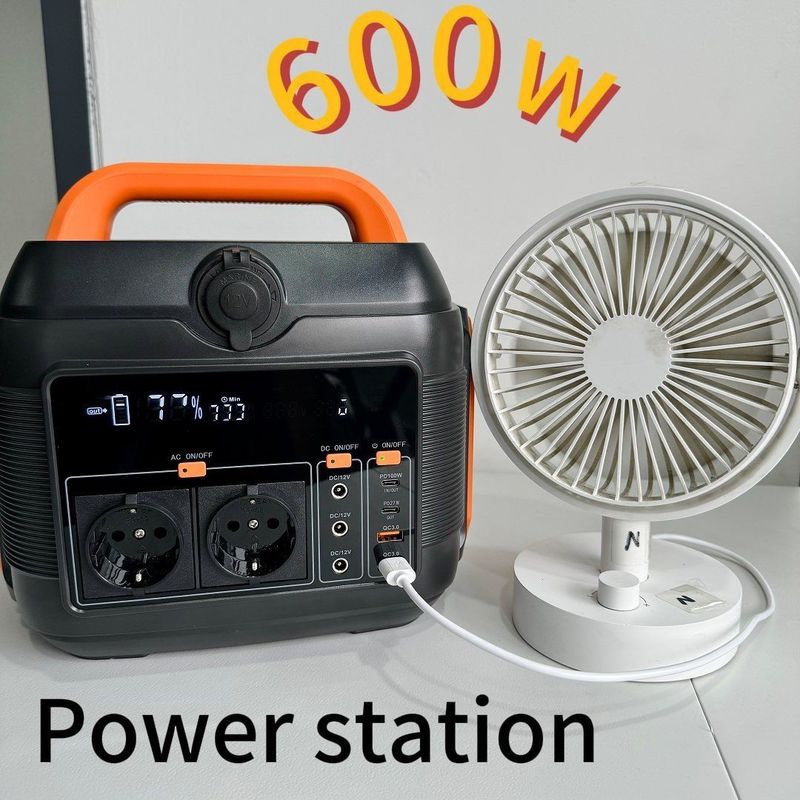 Sıcak 600W/576wh AC DC C tipi Pil yedek gücü Acil taşınabilir enerji istasyonu