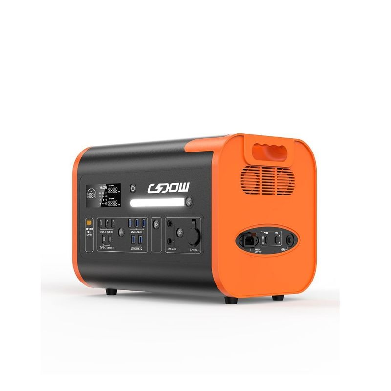 2200W2048wh/40ah Amerika Birleşik Devletleri Aile Dışarı Kampı için Taşınabilir Güneş Enerjisi Santrali