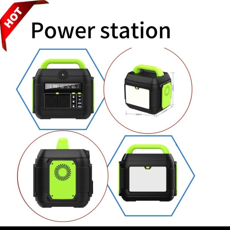 600W/576wh Dış ve Ev Enerji Tedarik Çözümü için Acil Elektrik İstasyonu