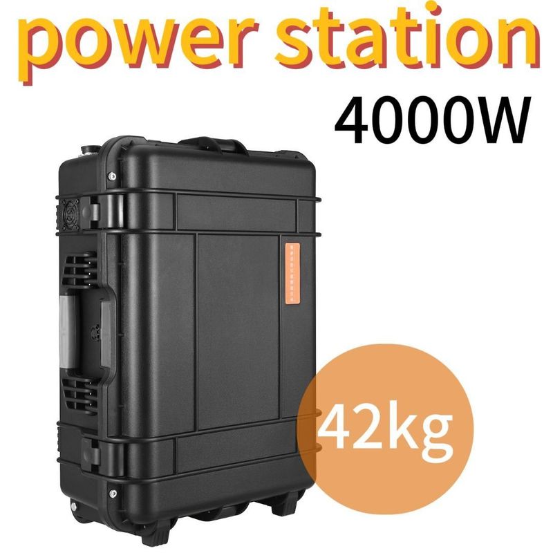 Açık hava acil durum 3000W taşınabilir güneş enerjisi santrali ve 220V ± 5% AC çıkış voltajı