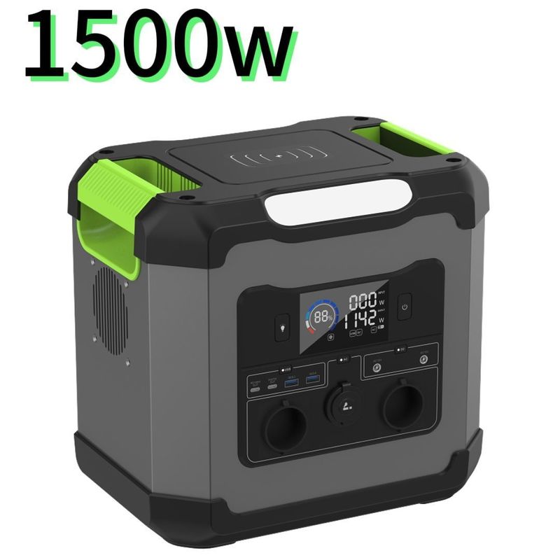 1200W/1500W/2000W Mobil Güç kaynağı 1500W Portatif Elektrik Santrali için AC Çıkış Gücü