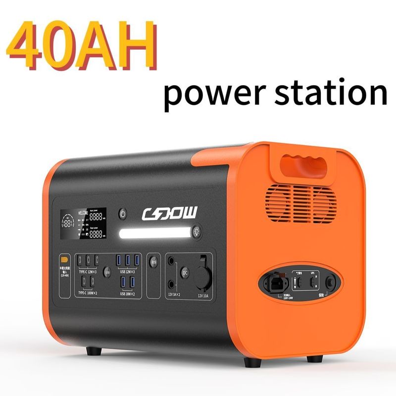2200W/40ah Taşınabilir Güç İstasyonu Desteği Güneş Paneli Şarjı