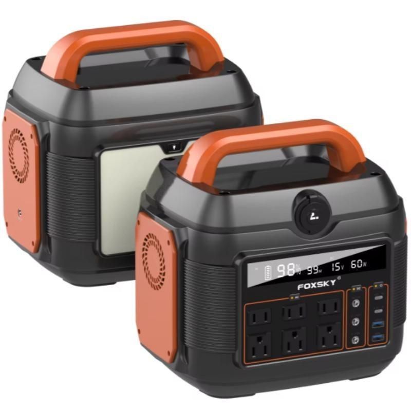 600W/576wh/110V/220V taşınabilir enerji depolama sistemi AC çıkışı 220V 50Hz/110V 60Hz ile