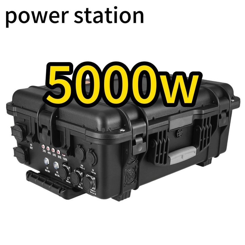 LT-50 5000W Dış Açık Maceralı Taşınabilir Güç Santrali ABS Alaşım Kabuk Malzemesi ile