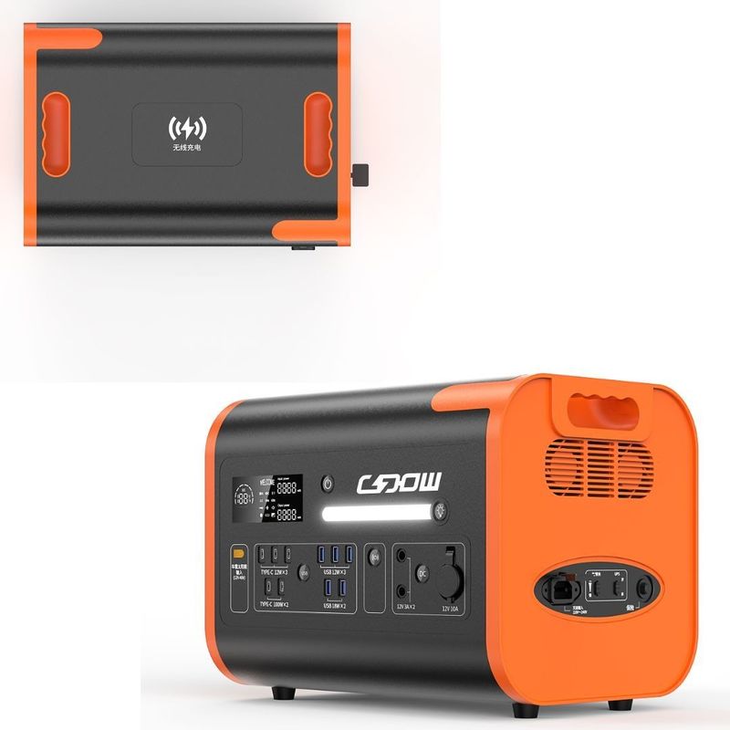 27kg Paket Brüt Ağırlık 220V±5% AC Çıkış 40ah Inverter ve LiFePO4 ile Mobil Elektrik İstasyonu