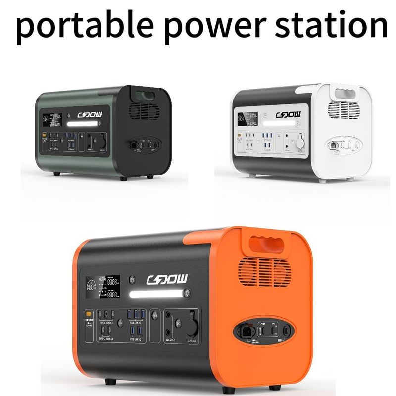 40ah/110V/220V Mobil Şarj edilebilir 2200W Dış Kamp Lityum Pil Gücü Taşınabilir Elektrik İstasyonu