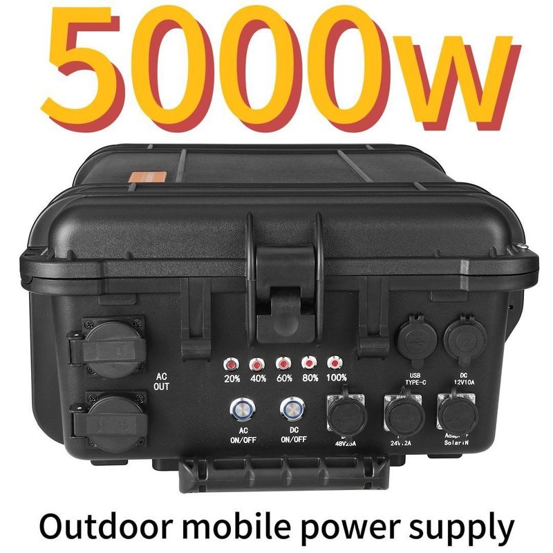 Düşük Sıcaklık Koruması 5000W AC LiFePO4 Güneş Jeneratörü
