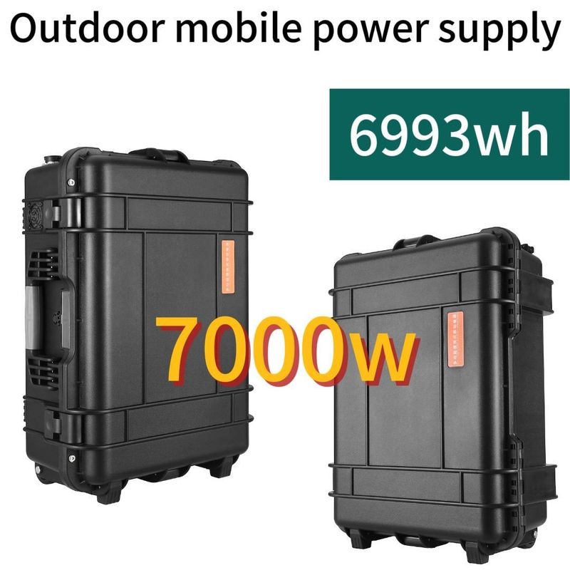 Dış Ev İhtiyaçları için 8000W Zirve Gücü AC LiFePO4 Güneş Jeneratörü Güç Santrali
