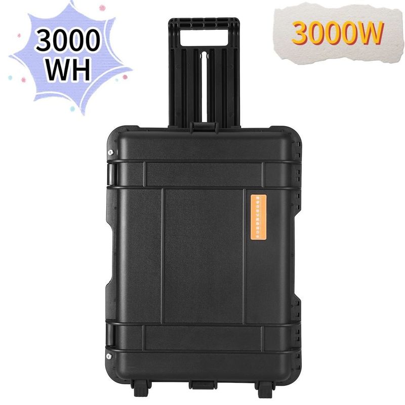 CE.Un38.3 Sertifikalı 3000W/3000wh Kamp ve acil durum için taşınabilir güneş enerjisi santrali