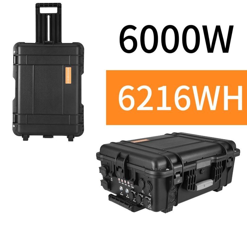ODM/OEM ABS Alaşım Kabuk Malzemesi 6000W/6216wh Ev Dışarıda için LiFePO4 Güneş Jeneratörü