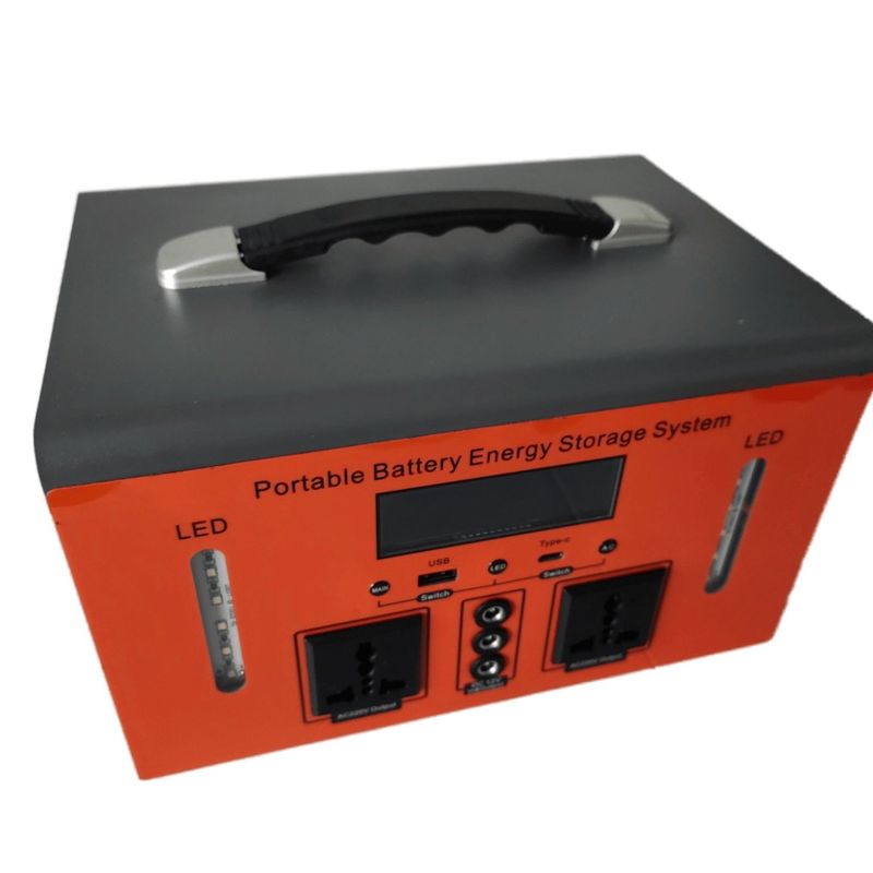 Kamp veya acil güç için USB bağlantısı ve AC güç tabanı ile taşınabilir güç istasyonu 300W/500W