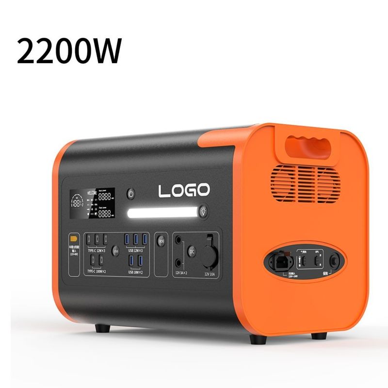40ah/2048wh/2200W/2400W Taşınabilir Enerji Jeneratörü Acil Dış Güç 3 Güç Santrali