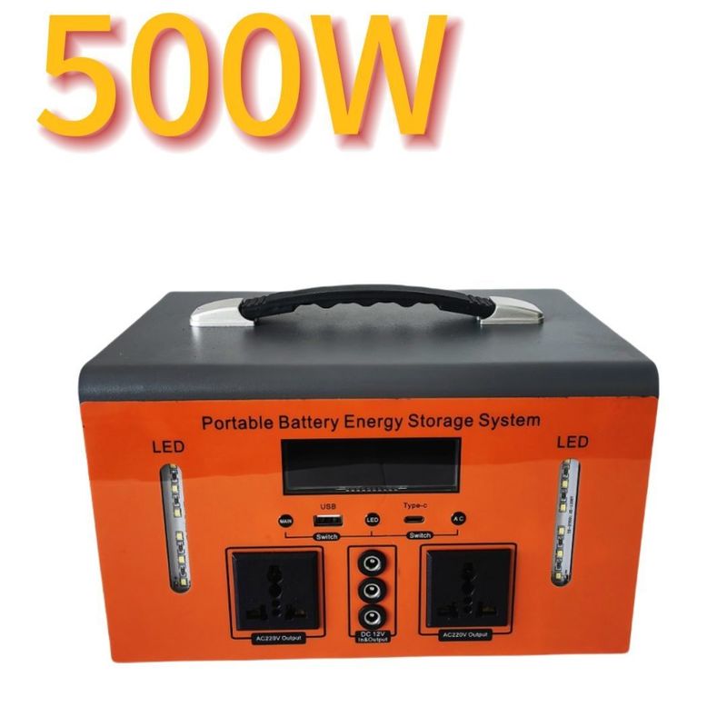 XT500 500W Portatif Lityum Pil Güç kaynağı Açık Hava Kampı ve Acil Durum