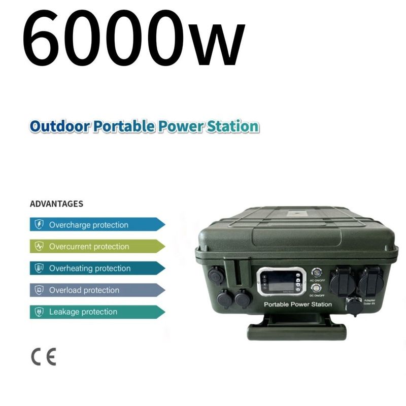 6000W/110V/230V Güneş paneli ile jeneratör acil güç kaynağını şarj ediyor