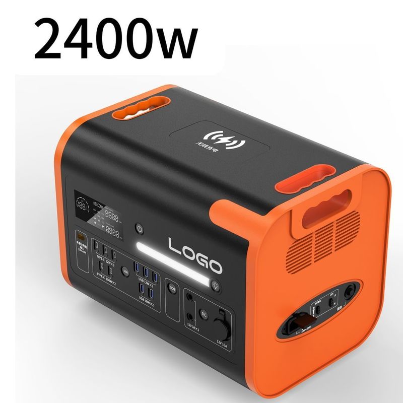 Hızlı Şarj 2200W Sabit Güç Çıktısı Kamp ve Ev için Güneş Enerji Santrali