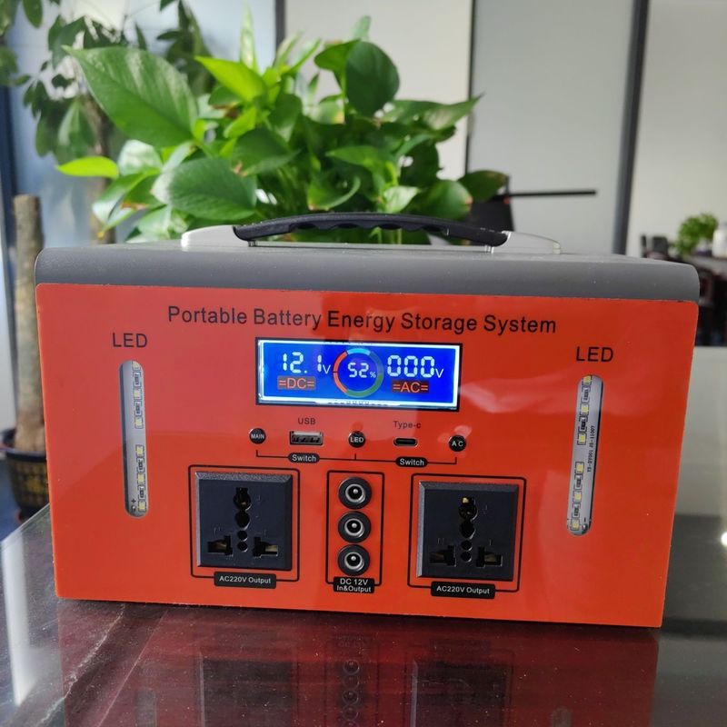 500W Kaplan Bebek Kamp Avcılık Acil Durum Elektrik Santrali 12V DC Çıktısı 11-14V Max
