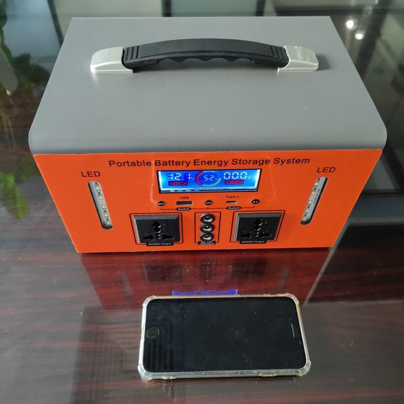 500W ofis yedek şarj bankası taşınabilir güç istasyonu 12V DC çıkışı 11-14V Max