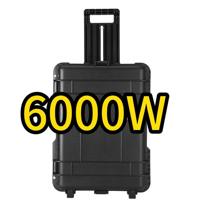 6000W Taşınabilir 6216wh Kamp 230V Lityum Demir Fosfat Pil Güç Santrali