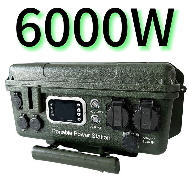 MPPT Denetleyicisi 6000W/6048wh Ürünler İçin Taşınabilir AC/DC Dış Mobil Güç Santrali