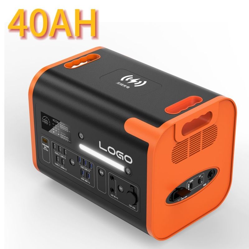 2400W taşınabilir ve C Tipi 3*18W/2*100W ile acil enerji depolama santrali