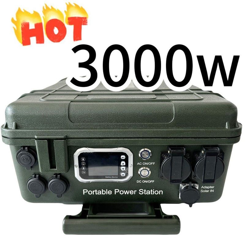 Kapalı ve açık hava güneş jeneratörü taşınabilir enerji istasyonu 3000W 2400W 5000W çıkış